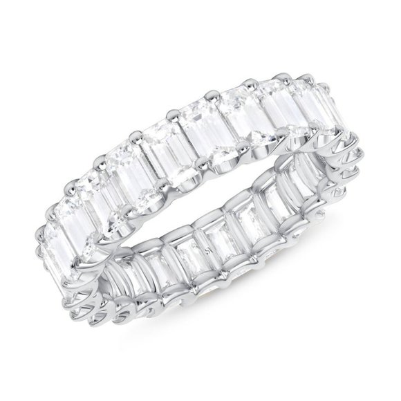 Fashion Gems Full Around Zircon Beautiful Eternity Rings for Women, PD424 - Picture 2 of 2